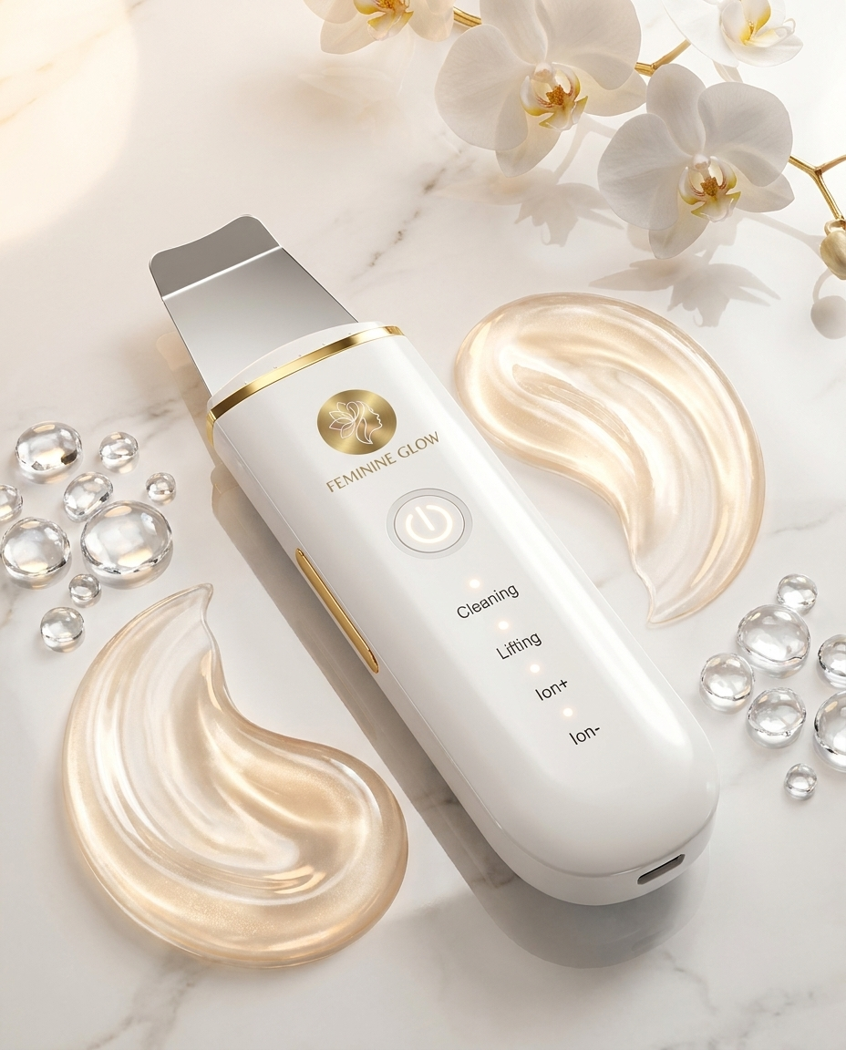 Feminine Glow EMS Facial Skin Scrubber