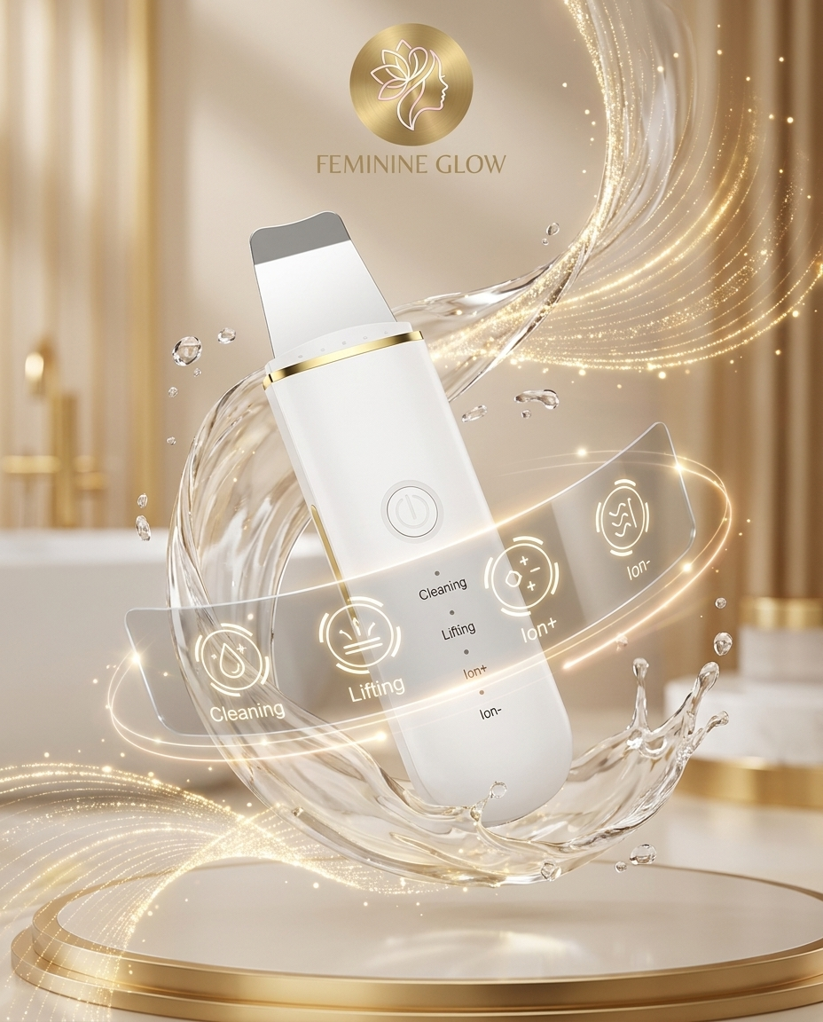 Feminine Glow EMS Facial Skin Scrubber